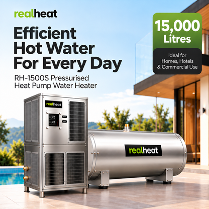 Realheat Heat Pump Water Heater for upto 300 people - RealHeat RH-1500S