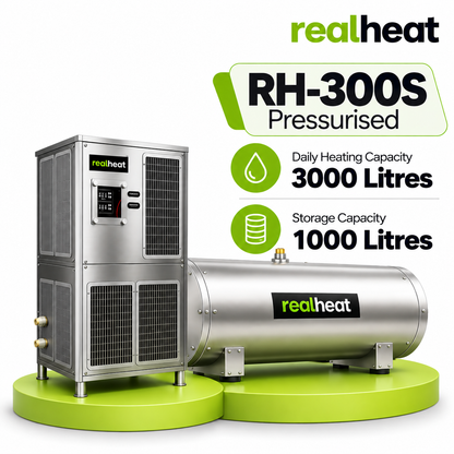 Realheat Heat Pump Water Heater for upto 60 people - RealHeat RH-300S
