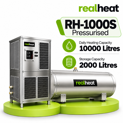 Realheat Heat Pump Water Heater for upto 200 people - RealHeat RH-1000S