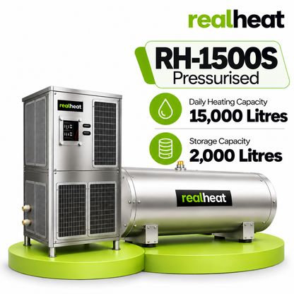 Realheat Heat Pump Water Heater for upto 300 people - RealHeat RH-1500S