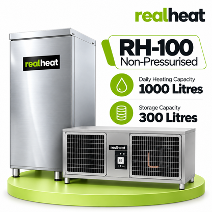 Realheat Heat Pump Water Heater for upto 12 people - RealHeat RH-100S