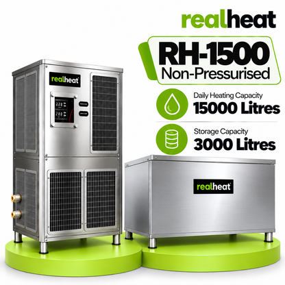 Realheat Heat Pump Water Heater for upto 300 people - RealHeat RH-1500S