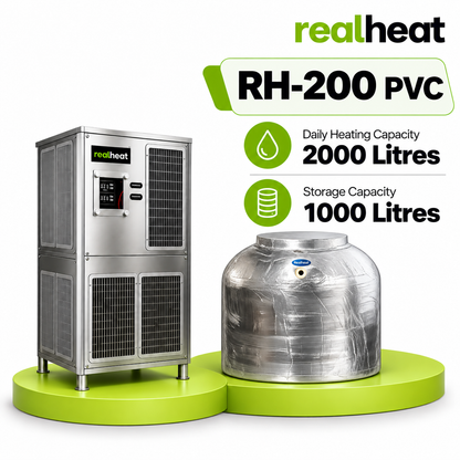 Realheat Heat Pump Water Heater for upto 40 people - RealHeat RH-200S