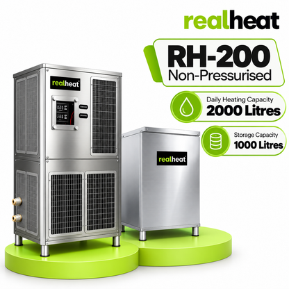 Realheat Heat Pump Water Heater for upto 40 people - RealHeat RH-200S