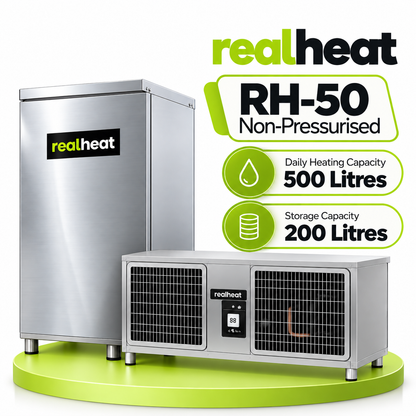 Realheat Heat Pump Water Heater for upto 6 people - RealHeat RH-50S
