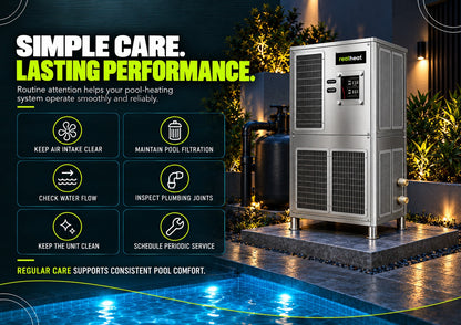 Realheat Heatpump for Heated Swimming Pool - All Weather Swimming Pool