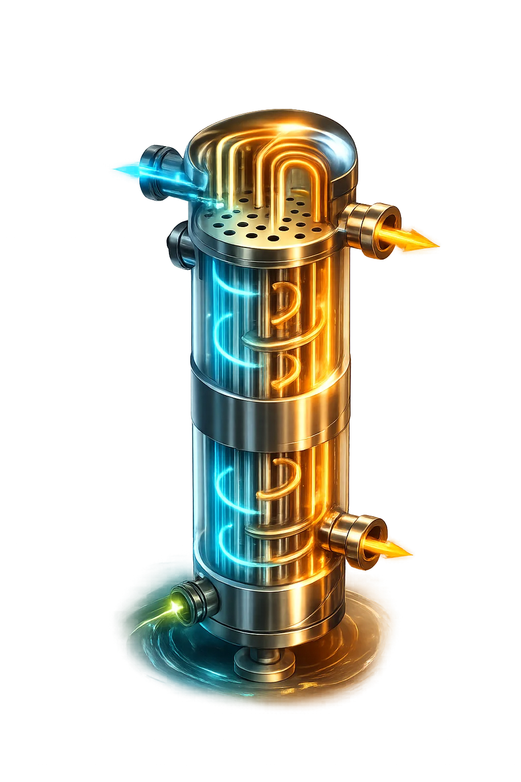 No Heating Element. Only Shell & Tube Technology.